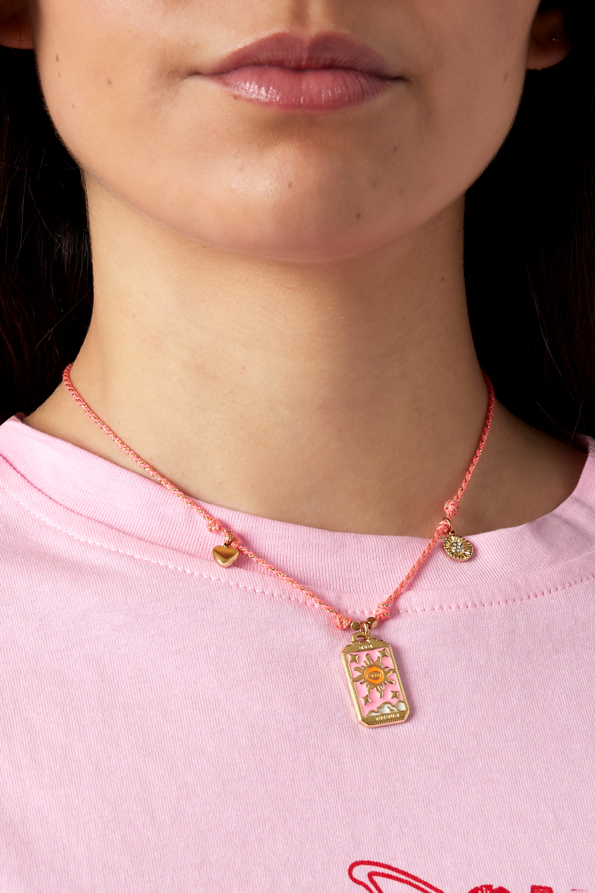 Aurora necklace - Pink & gold color Picture2